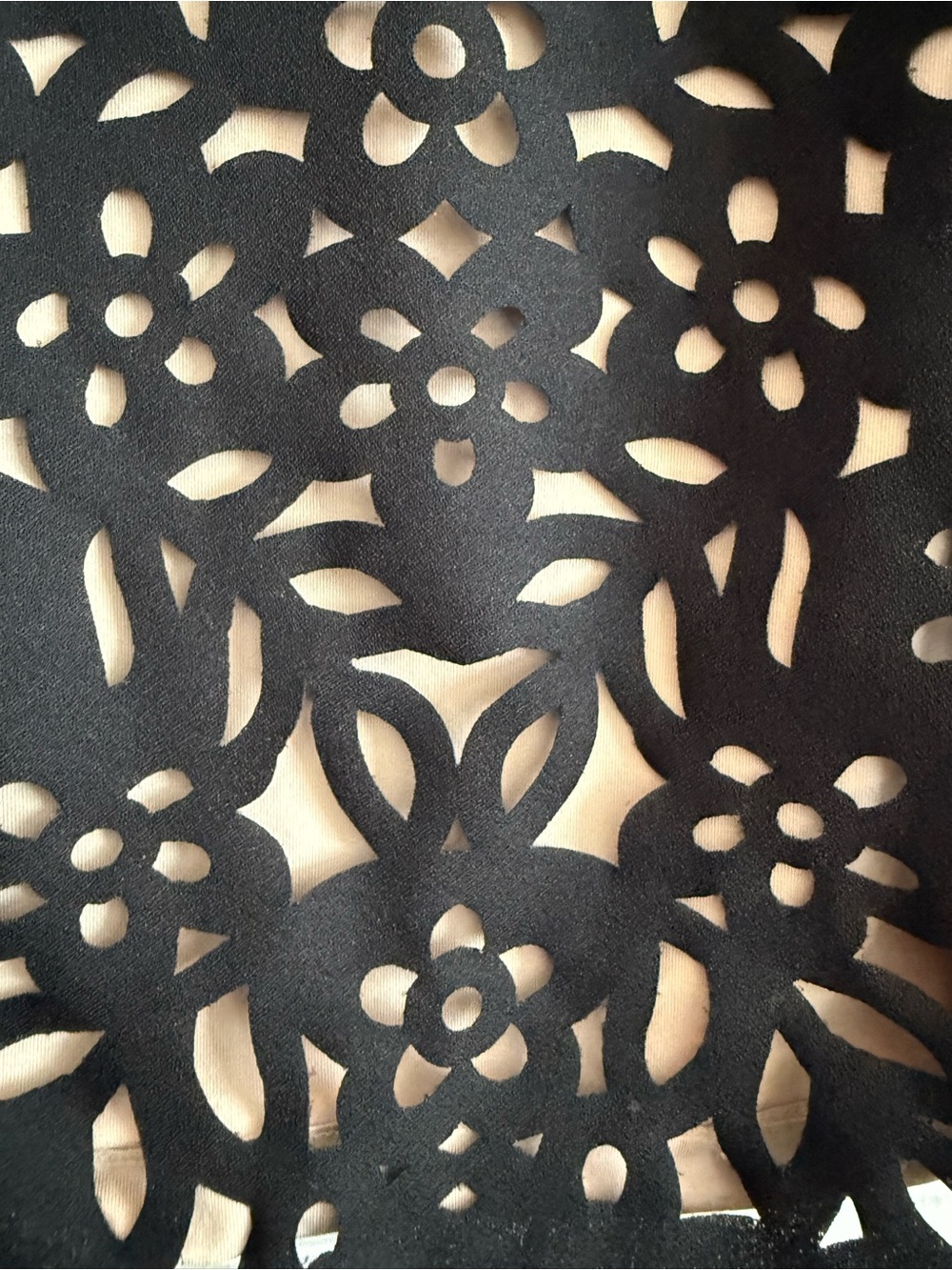 Maeve Black Laser-Cut Mini Dress - Picture 2 of 7